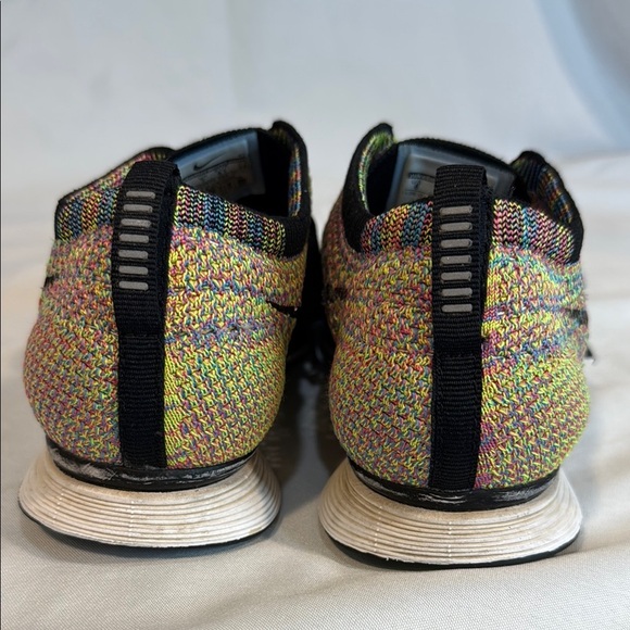 Nike 2012 Flyknit Racer Multicolor 1.0 sz 8, Preowned,  Black Tongue VERY RARE - Picture 4 of 11